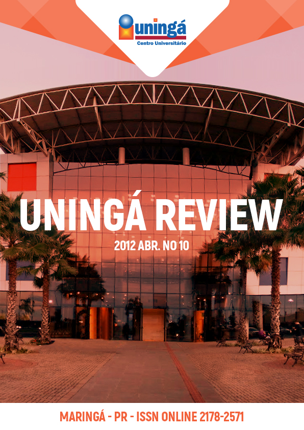 					View Vol. 10 No. 1 (2012): Revista Uningá Review
				